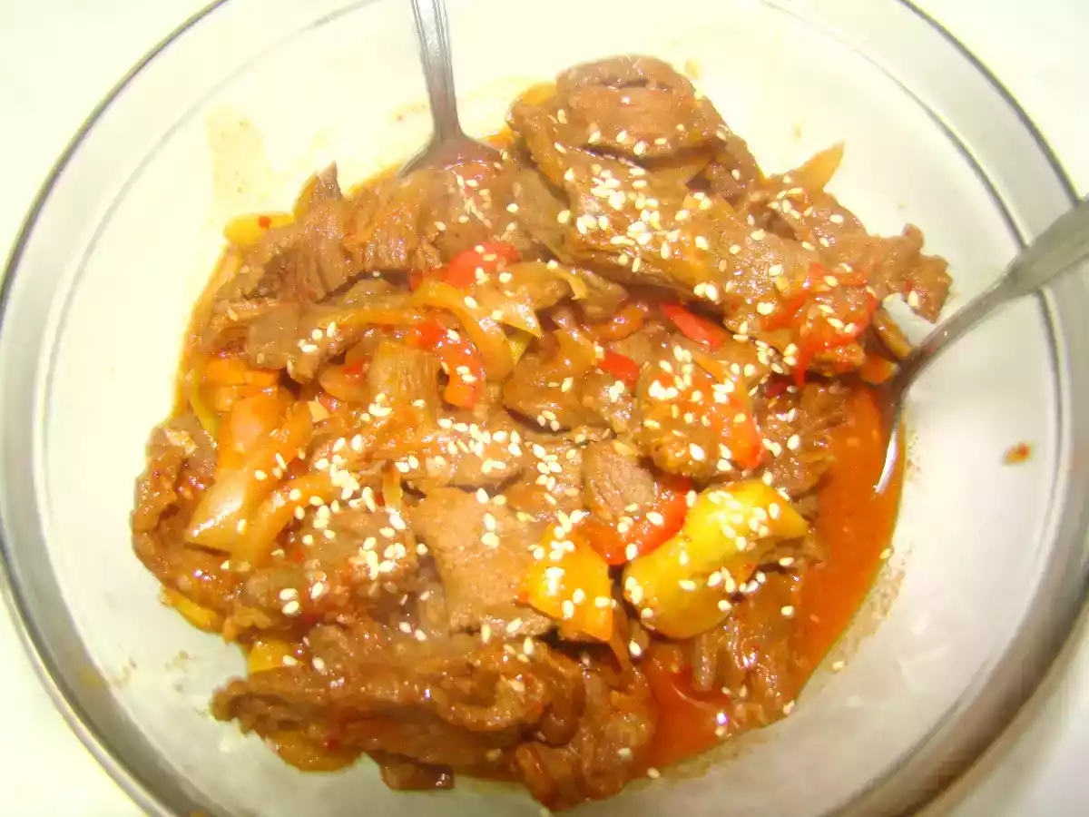 Porc picant cu legume - Gochujang Bulgoghi - poza 3