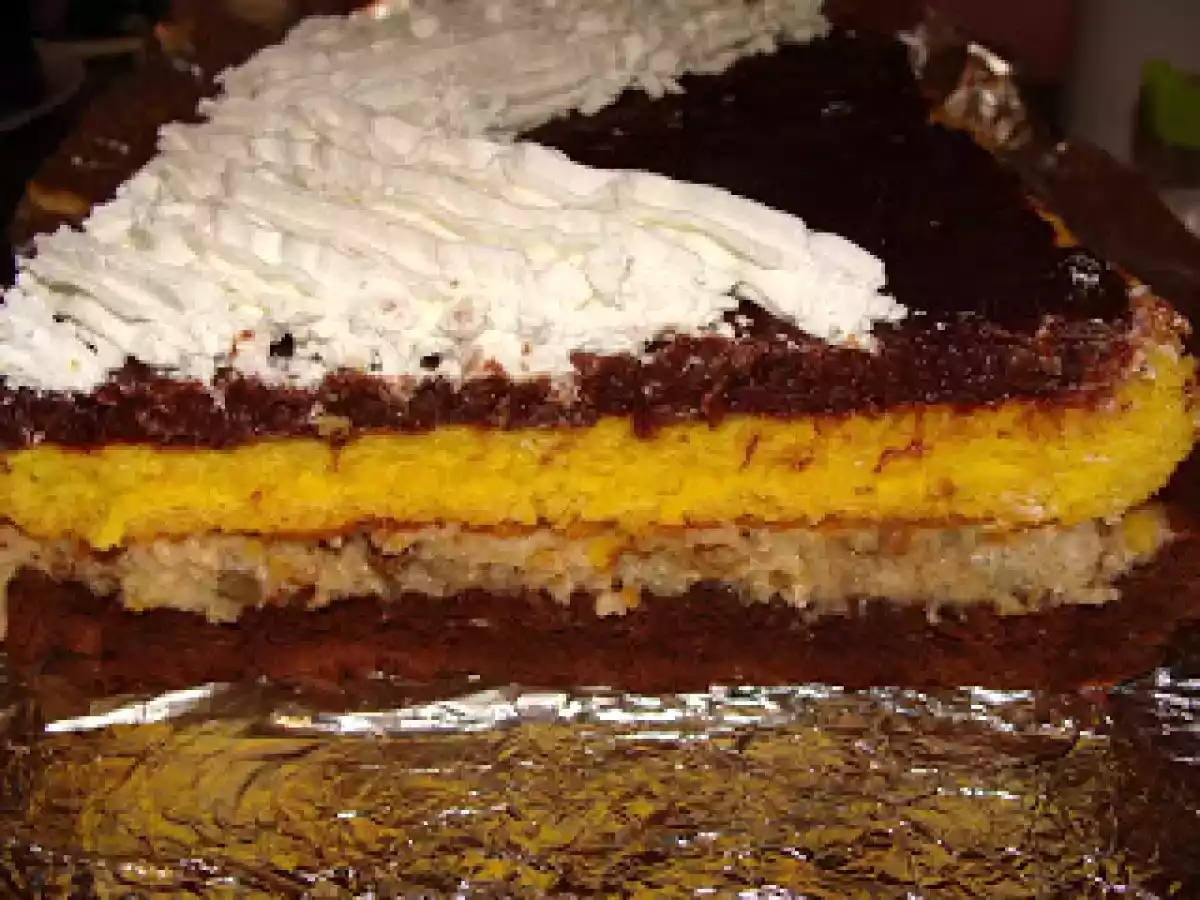 Prajitura 2 in 1 (crema de nuci cu ciocolata) - poza 5