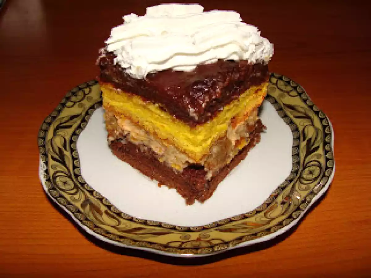 Prajitura 2 in 1 (crema de nuci cu ciocolata) - poza 6