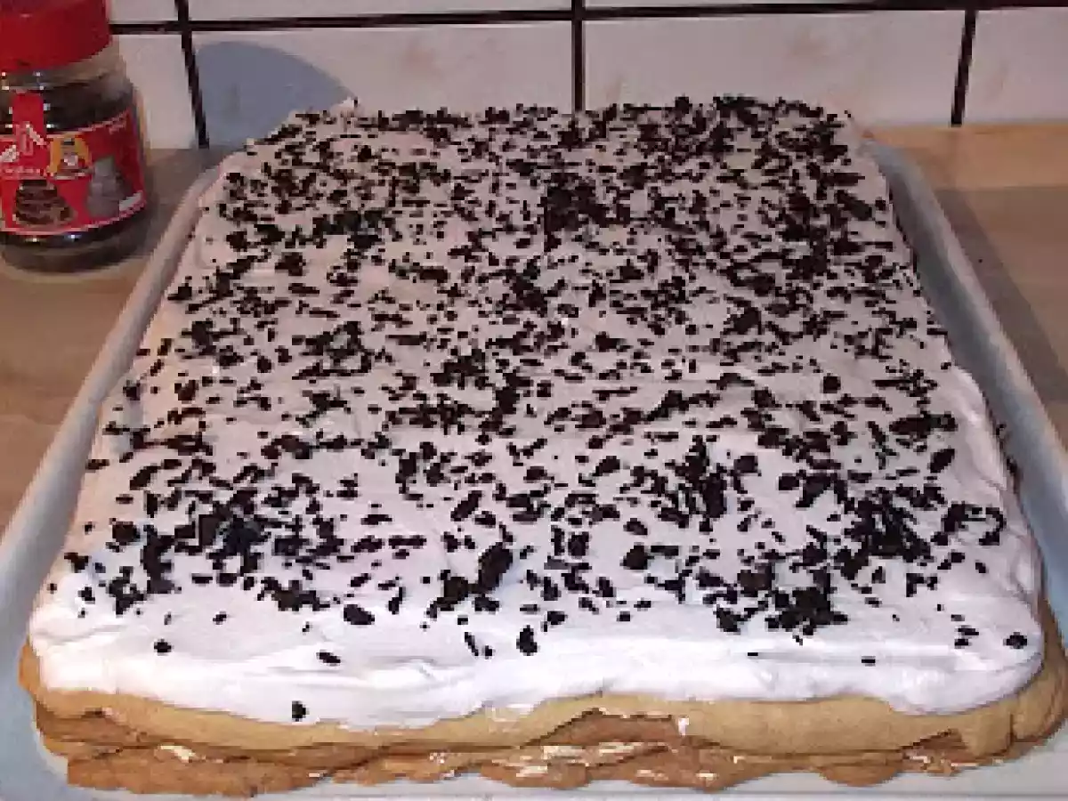 Prajitura Albinita -cu foi de zahar ars - poza 2