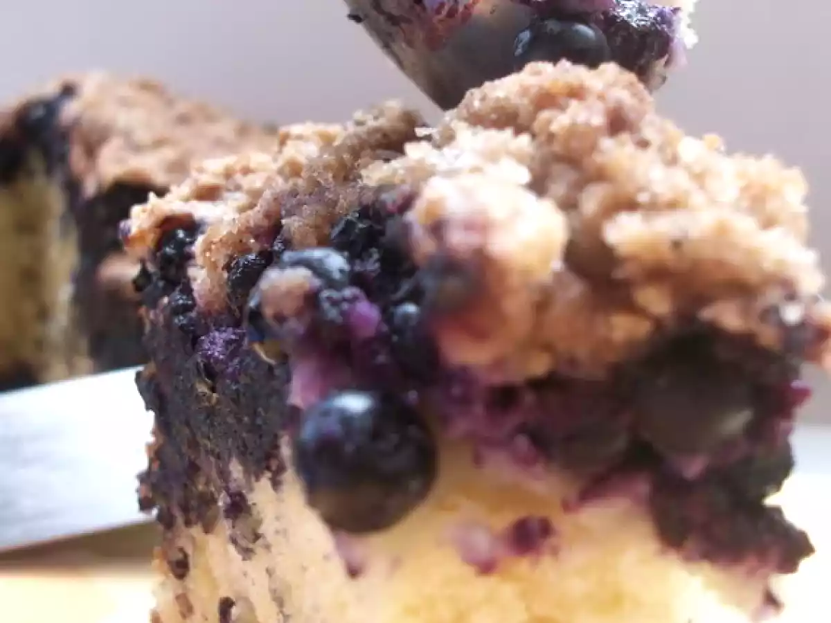 Prajitura cu afine si crema de branza