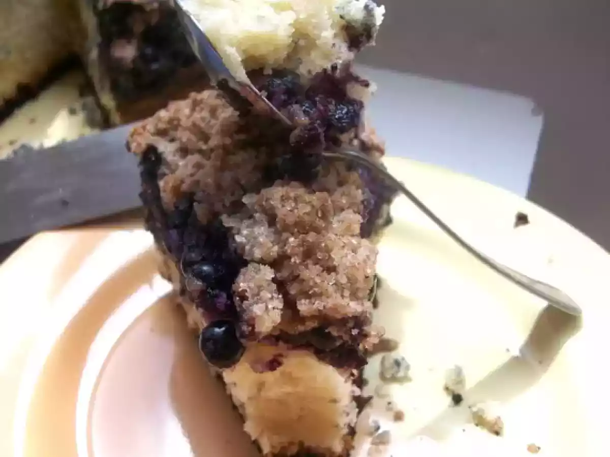 Prajitura cu afine si crema de branza - poza 4