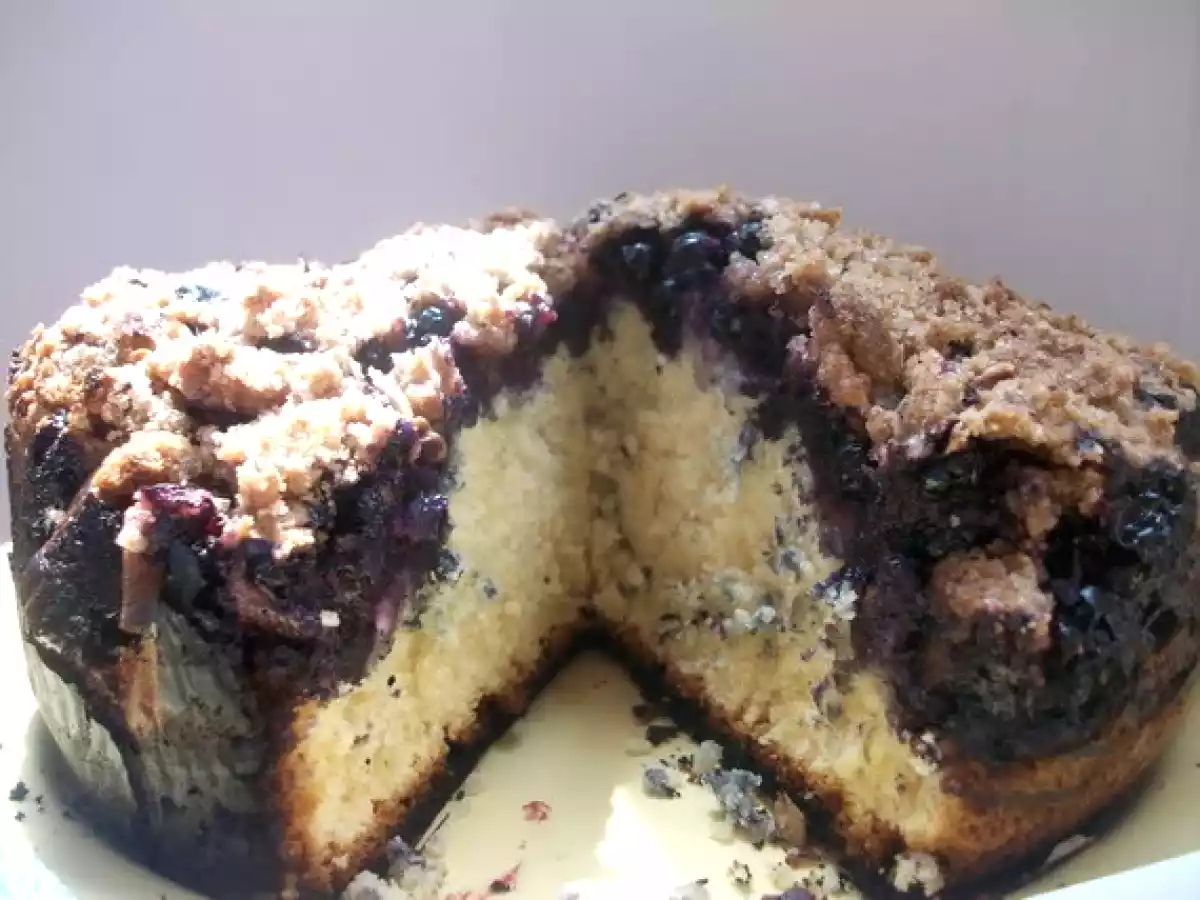 Prajitura cu afine si crema de branza - poza 11