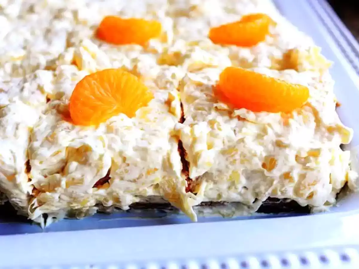 Prajitura cu ananas si mandarine