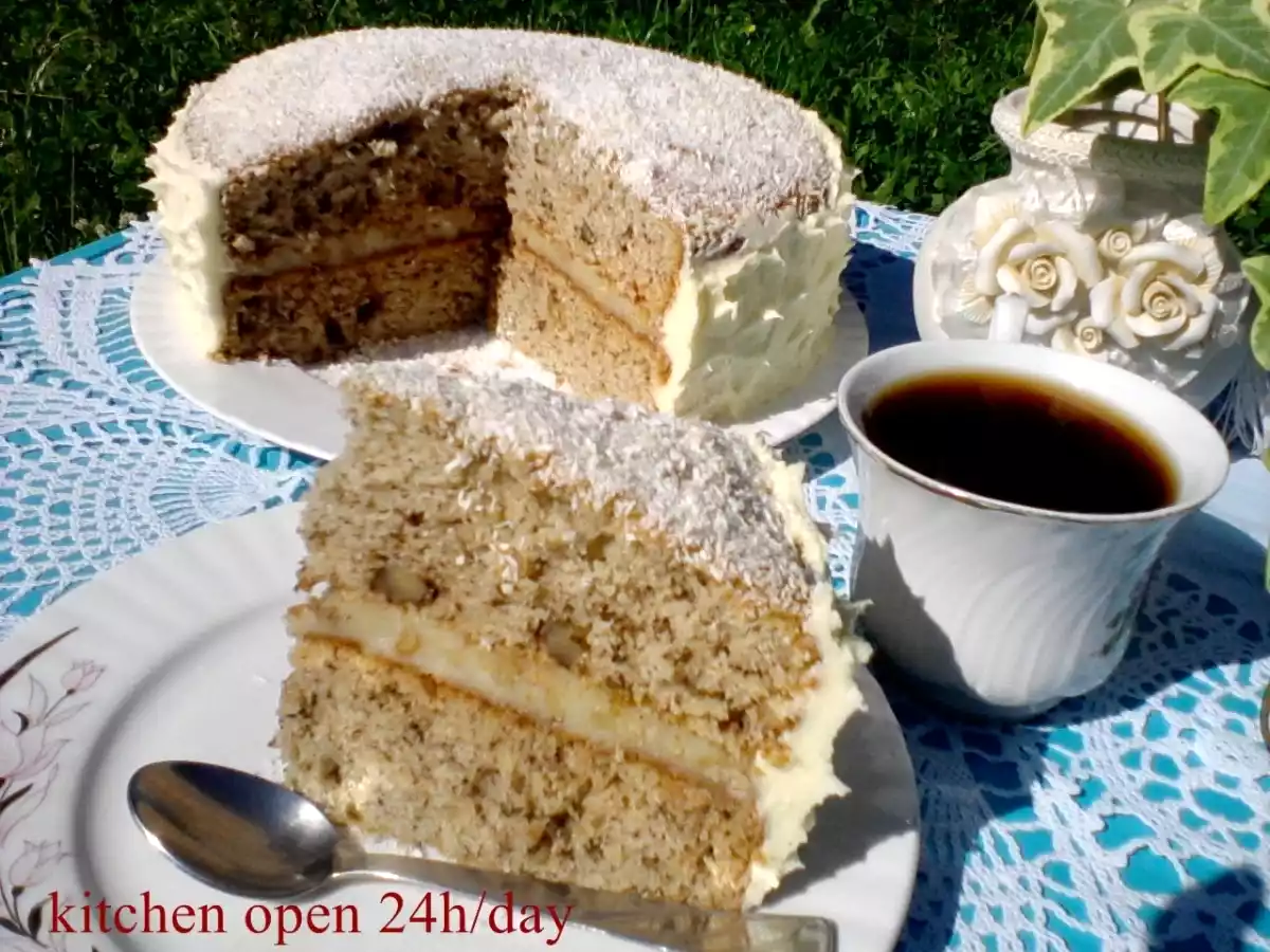 Prajitura cu banane si cocos