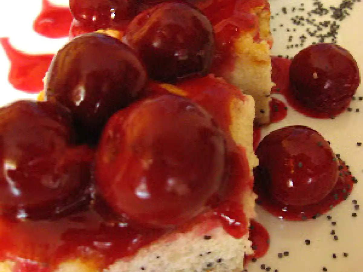 PRAJITURA cu branza, mac si sos de visine by FLOR - poza 2