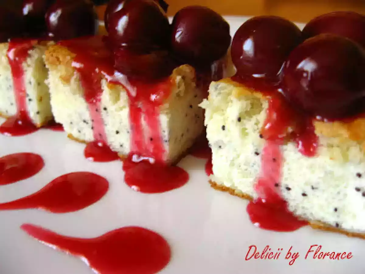 PRAJITURA cu branza, mac si sos de visine by FLOR - poza 3