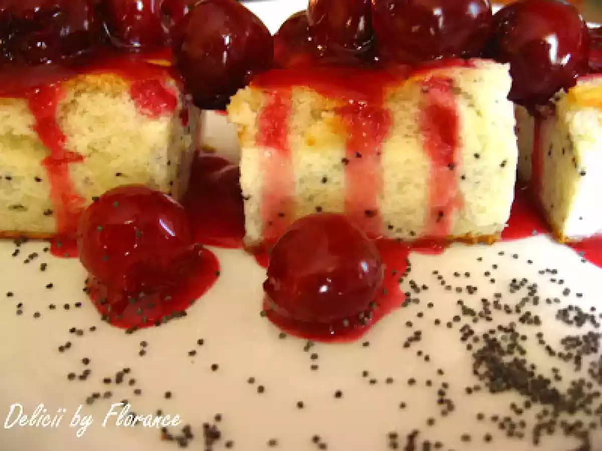 PRAJITURA cu branza, mac si sos de visine by FLOR - poza 5