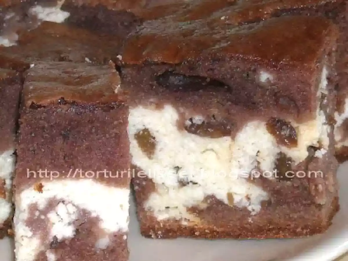 Prajitura cu branza si cacao - poza 10