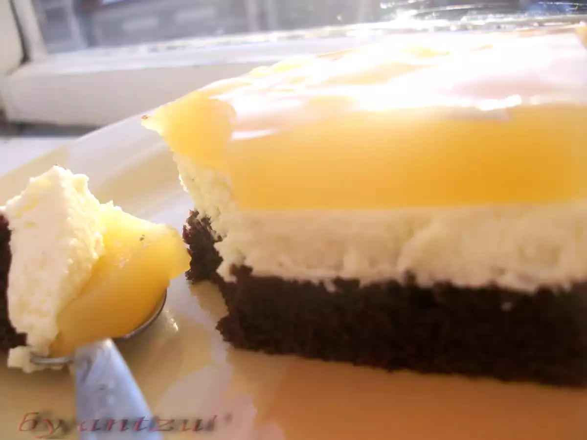 Prajitura cu branza si fanta