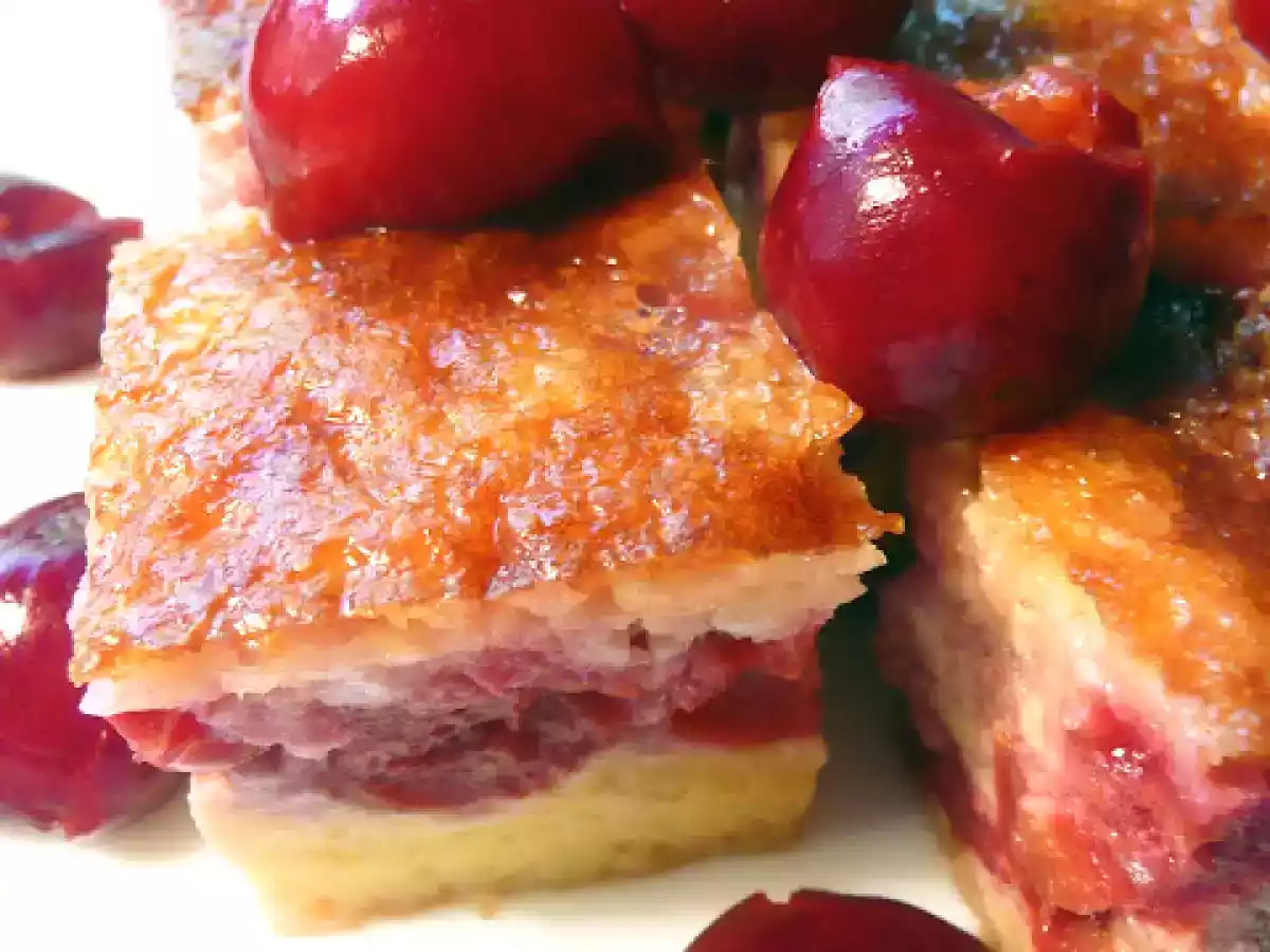 Prajitura cu branza si visine