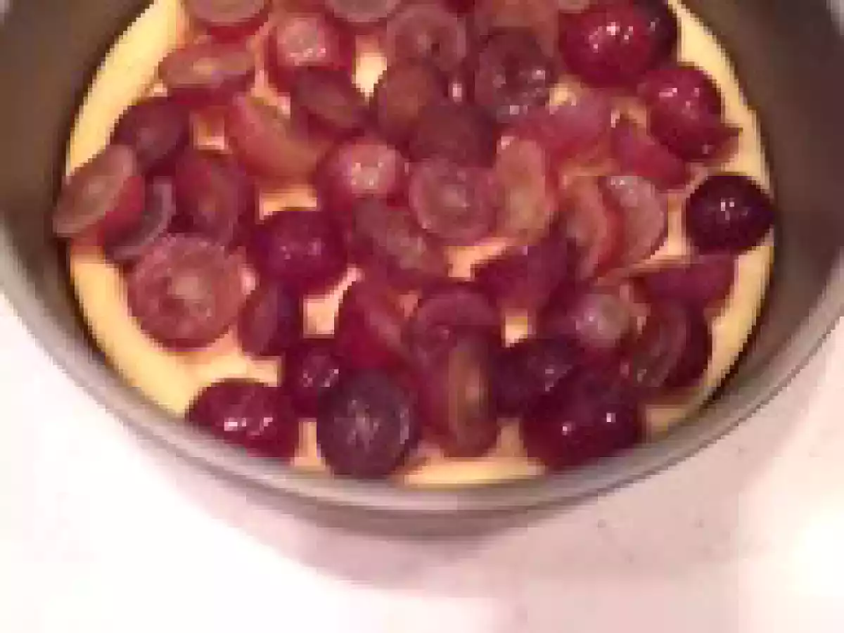 Prajitura cu branza & struguri - poza 3