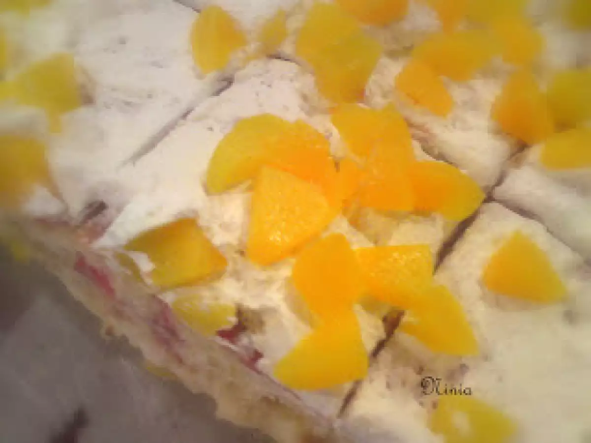 Prajitura cu budinca de vanilie si caise - poza 10