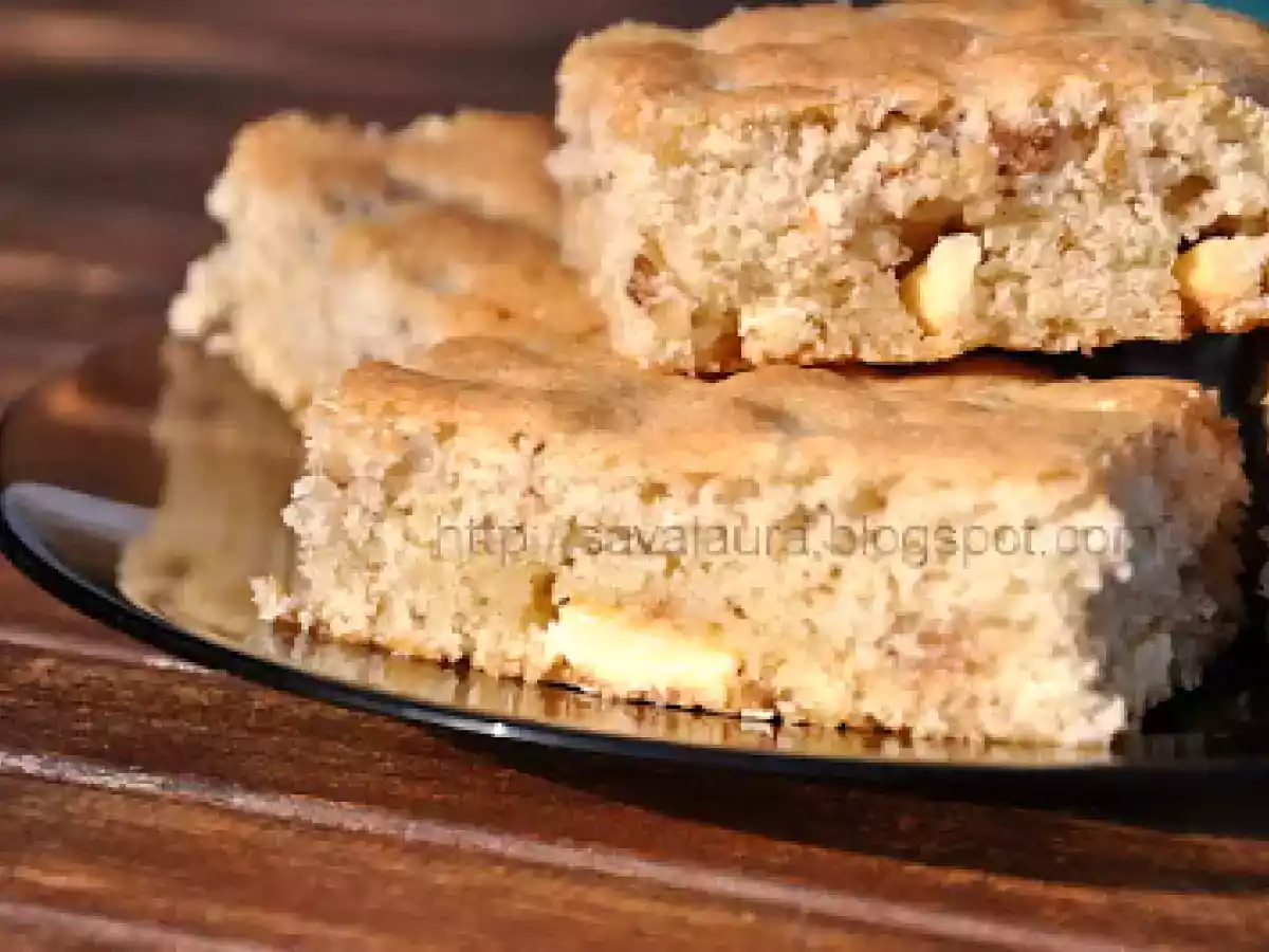 Prajitura cu ciocolata alba si nuca - poza 2