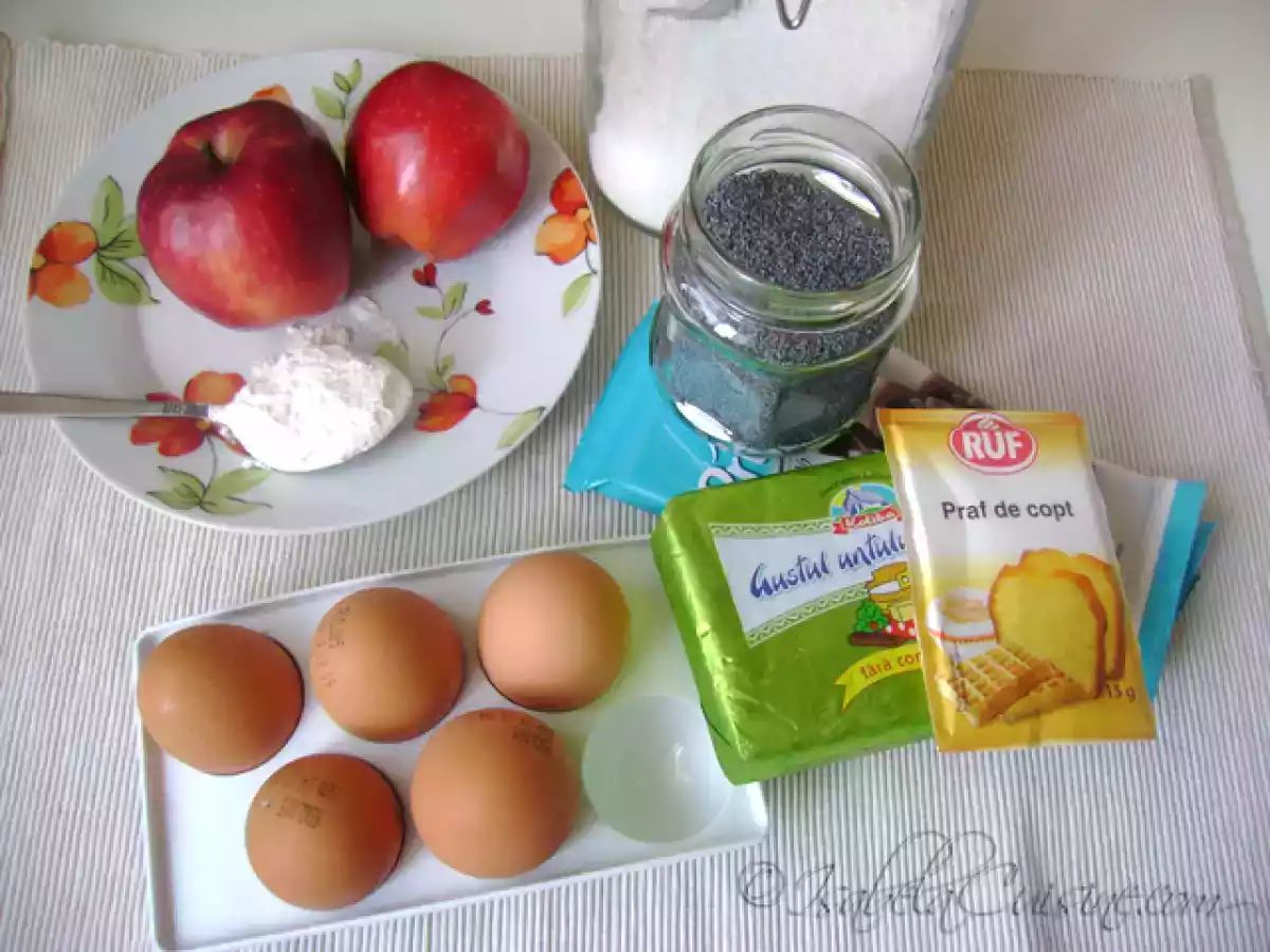 Prajitura cu ciocolata, mac si mere - poza 7