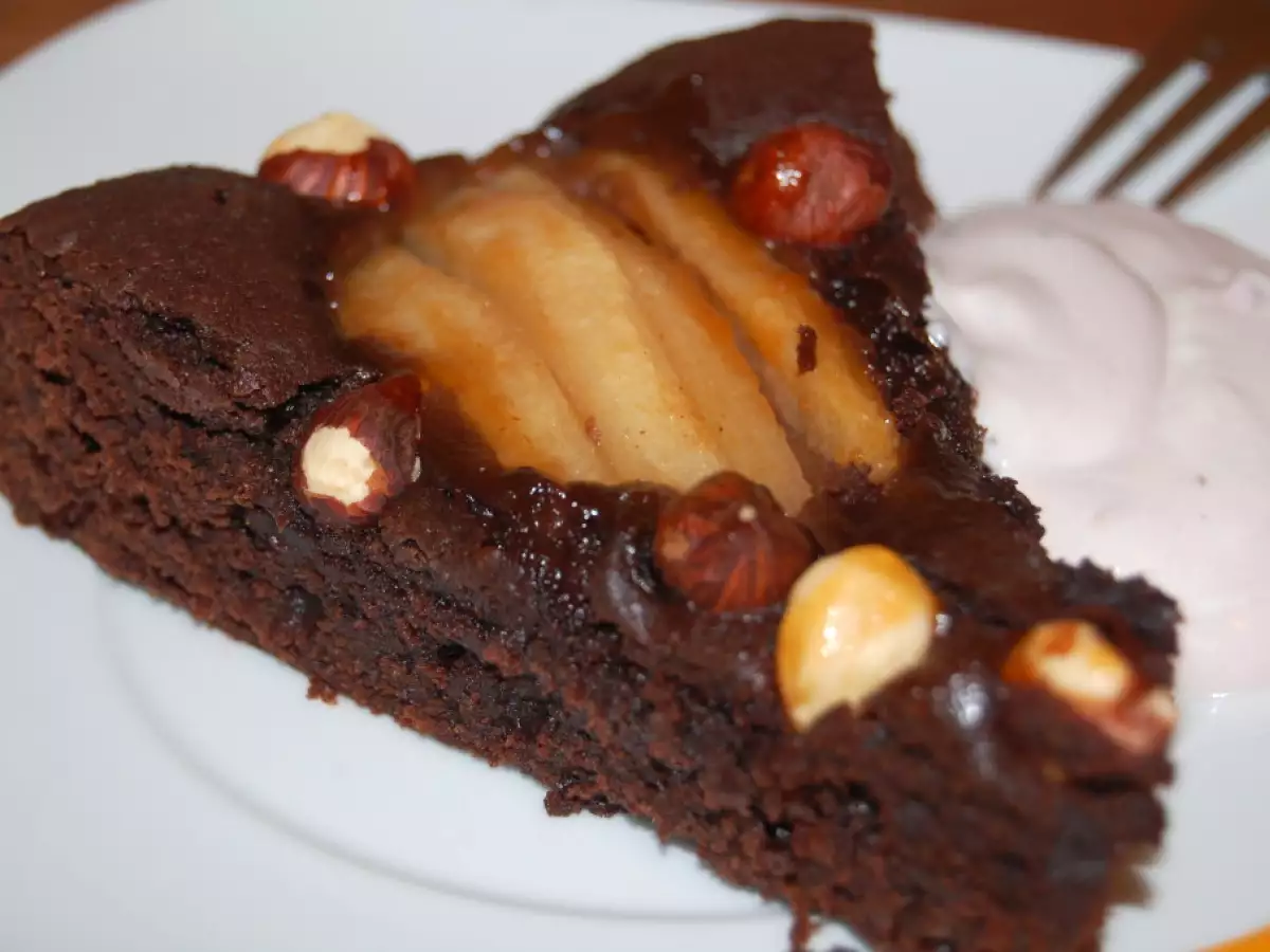 Prajitura cu ciocolata si pere - poza 3