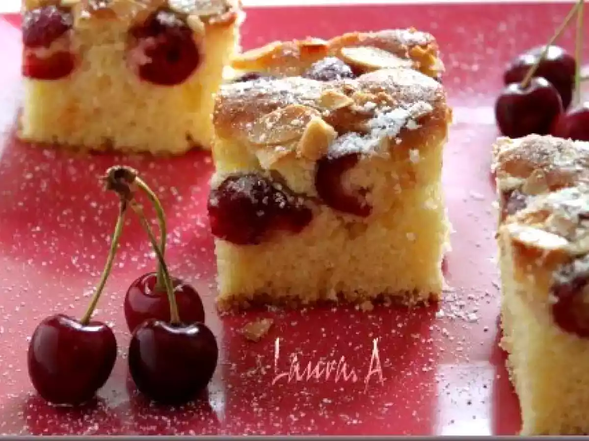 Prajitura cu cirese si chec economic