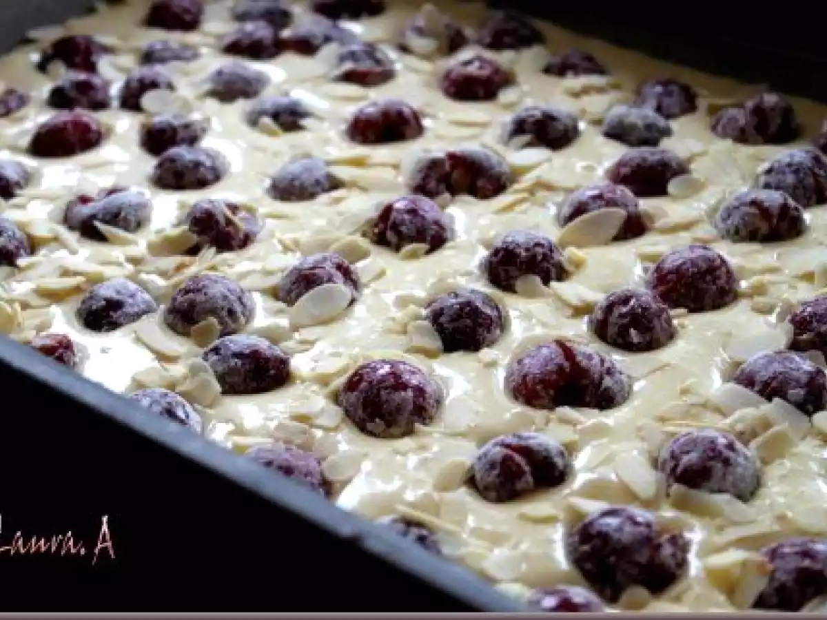 Prajitura cu cirese si chec economic - poza 2