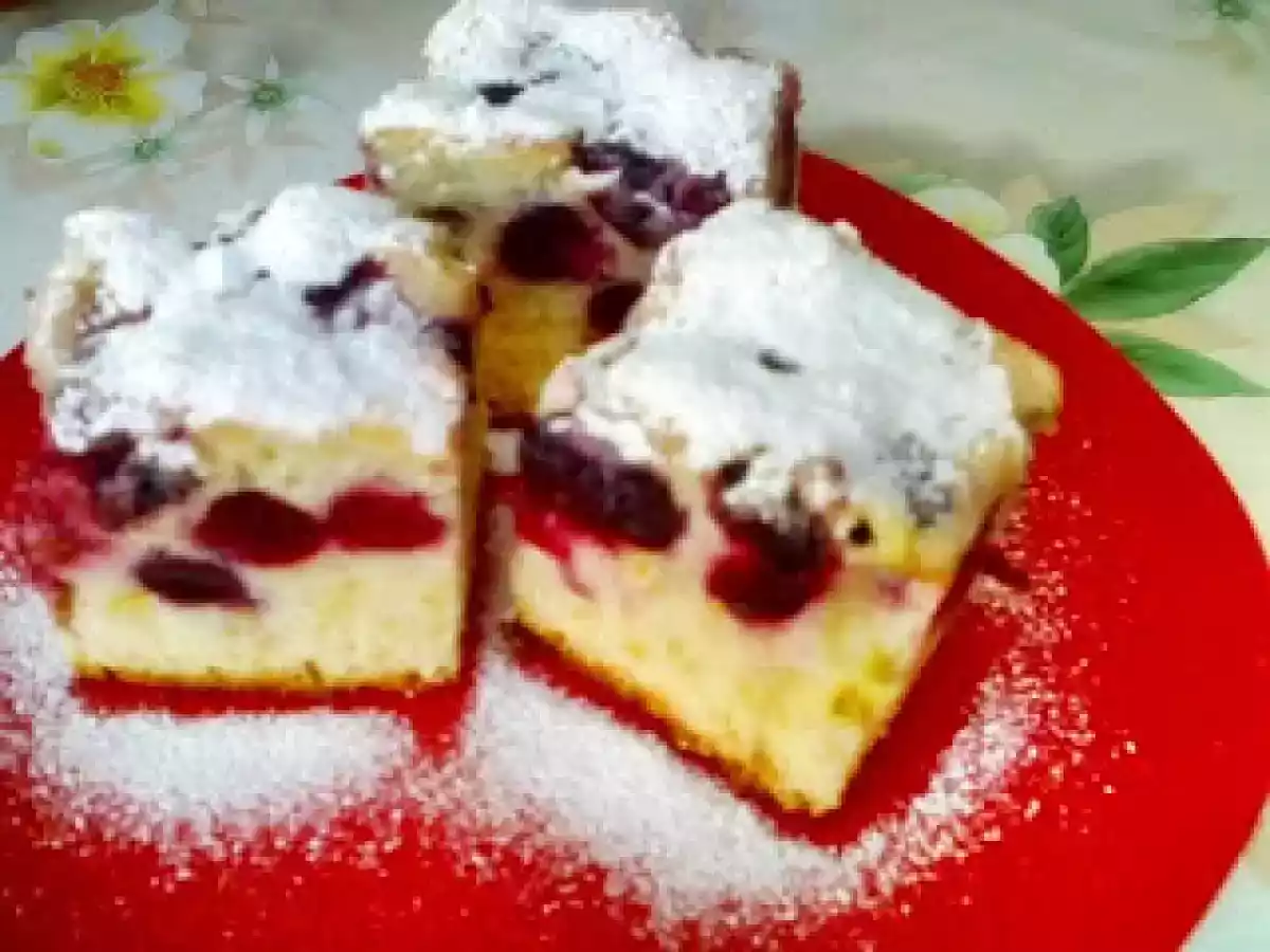 Prajitura cu cirese si visine