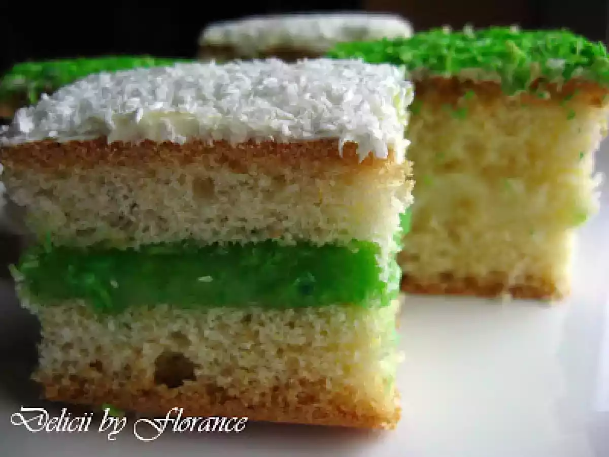 PRAJITURA cu crema de lamaie si cocos