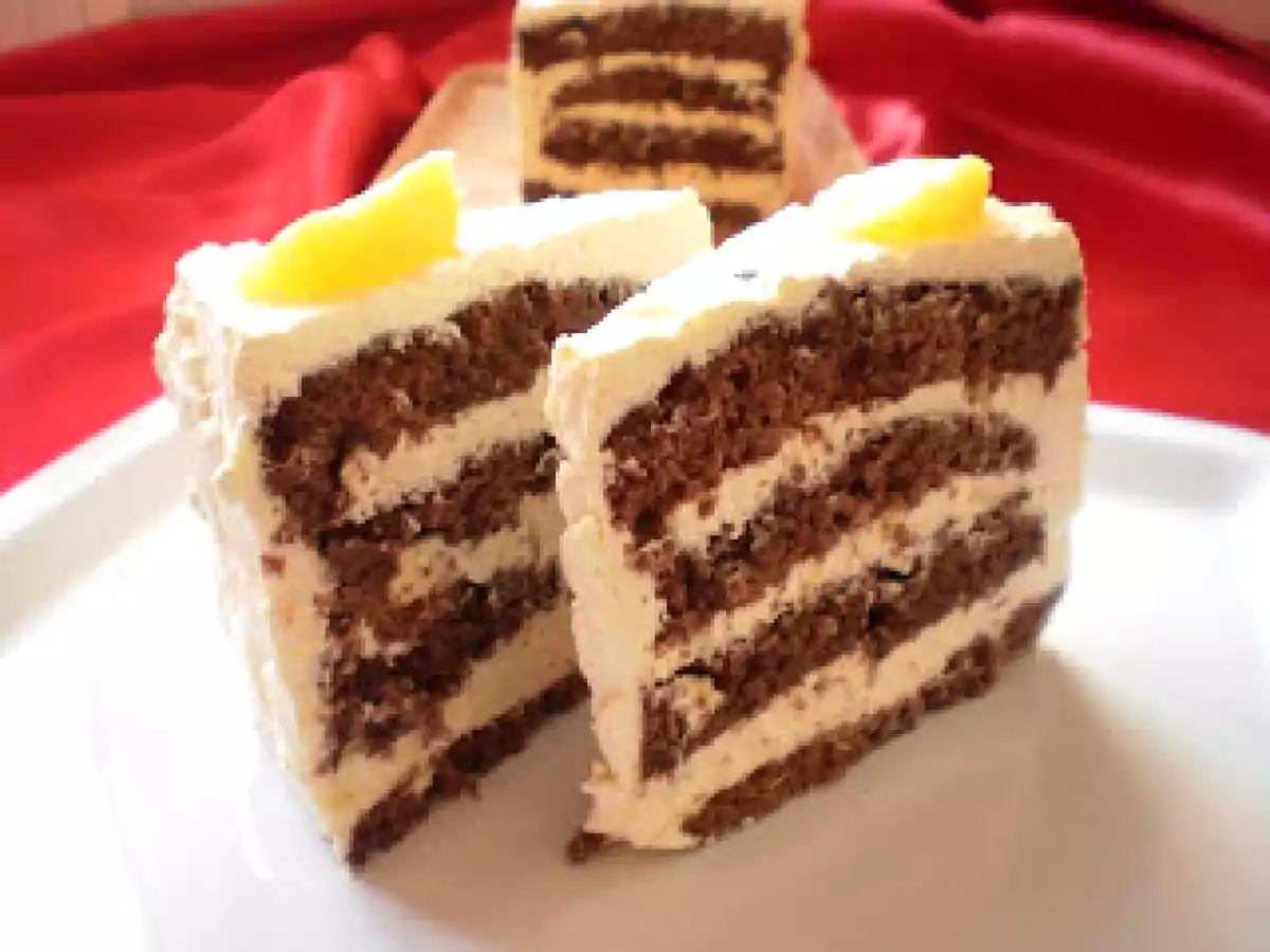 Prajitura cu crema de portocale