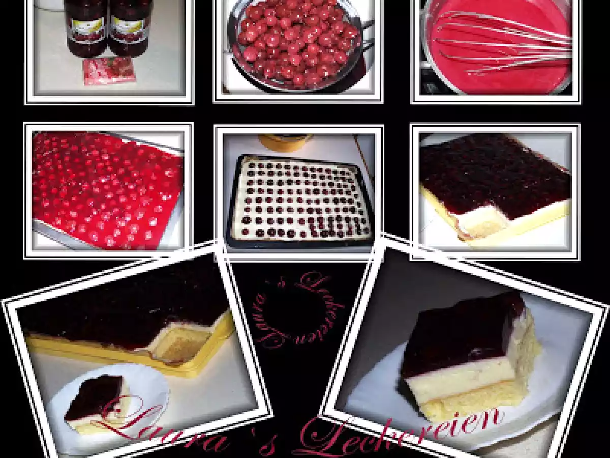 PRAJITURA CU CREMA DE VANILIE SI VISINE - poza 4