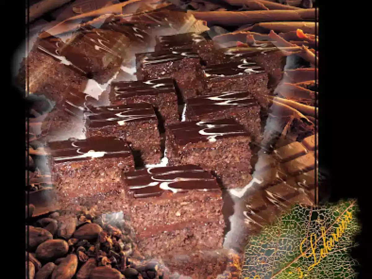 PRAJITURA CU FOI DIN ALBUS SI CREMA DE CIOCOLATA