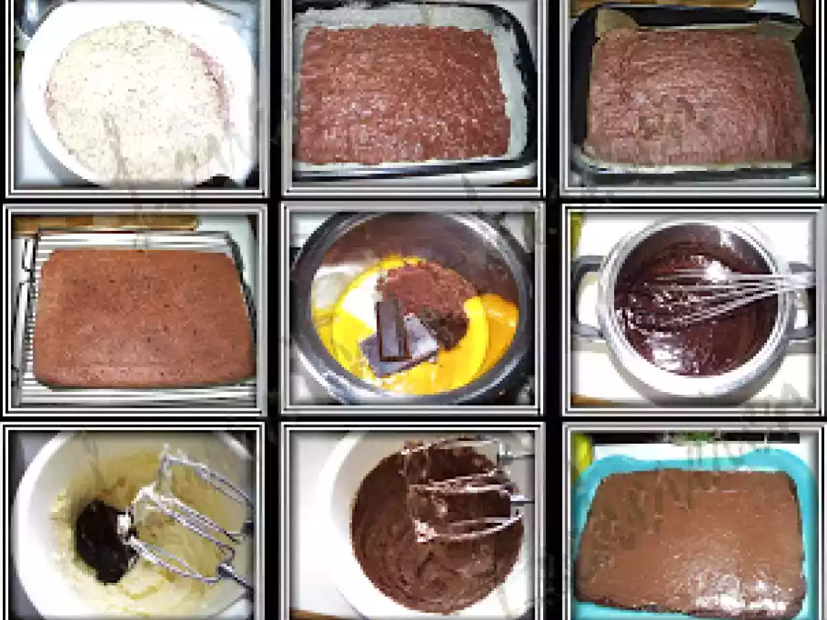 PRAJITURA CU FOI DIN ALBUS SI CREMA DE CIOCOLATA - poza 3