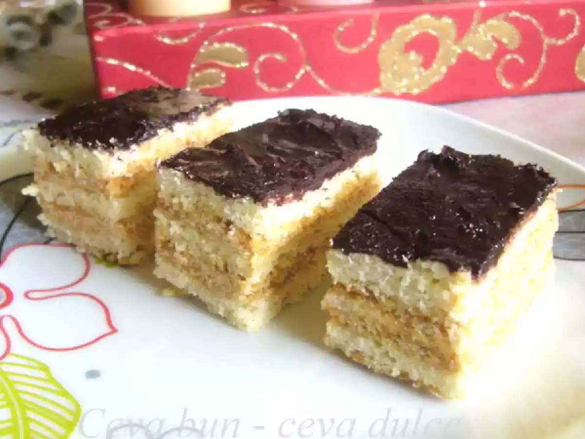 Prajitura cu foi si crema caramel - poza 2