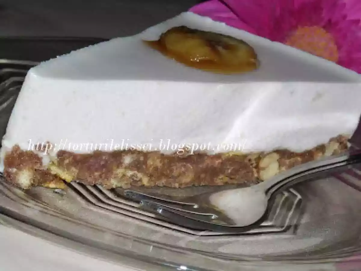 Prajitura cu iaurt si banane. - poza 2