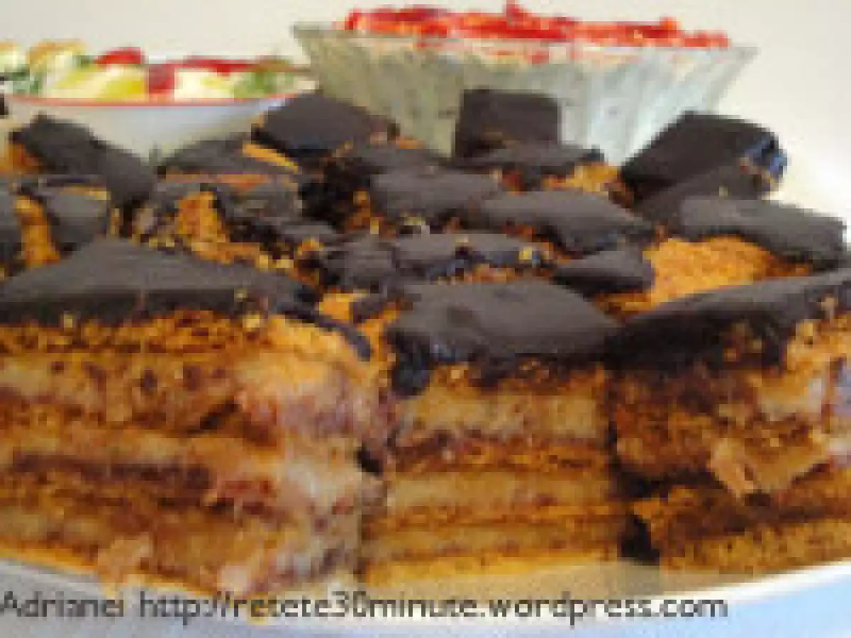 Prajitura cu miere si nuca