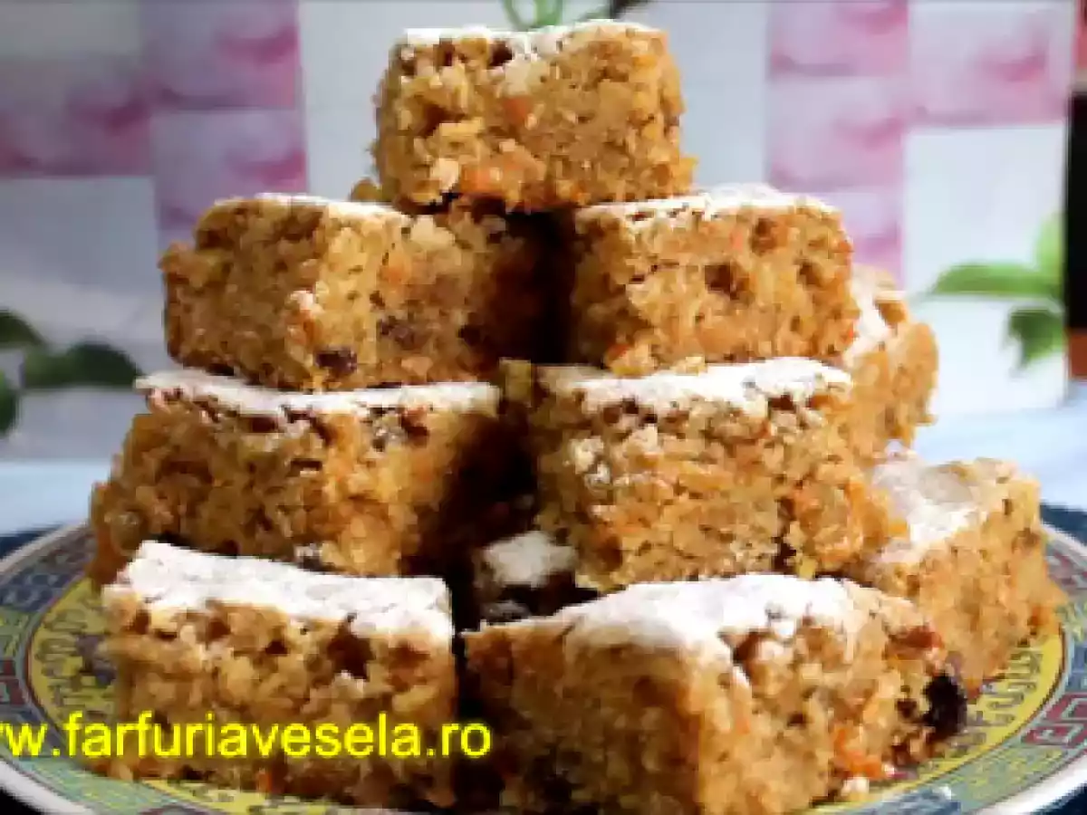 Prajitura cu morcov si mere (reteta video)