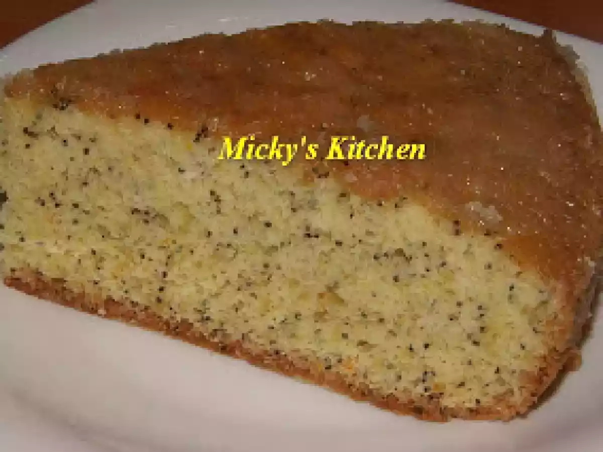 Prajitura cu portocale si mac