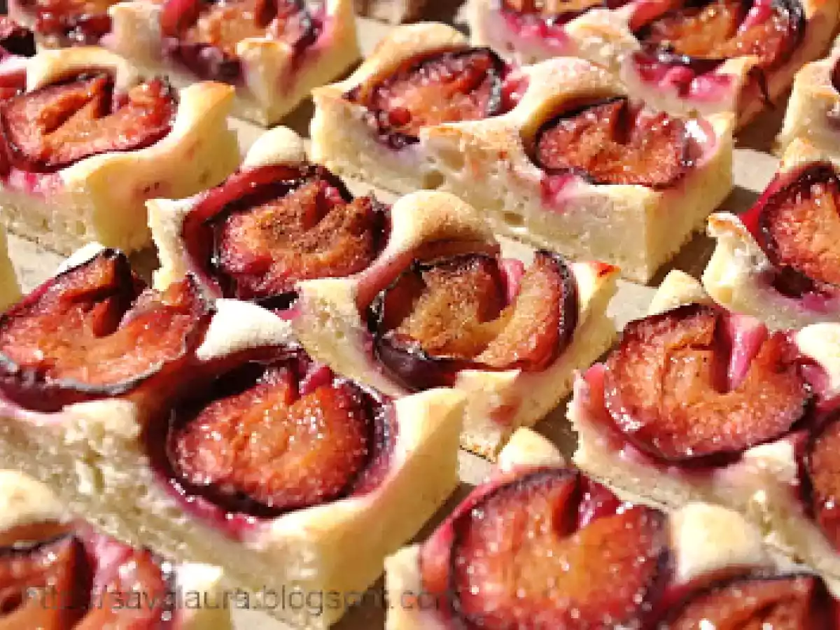 Prajitura cu prune si blat din smantana