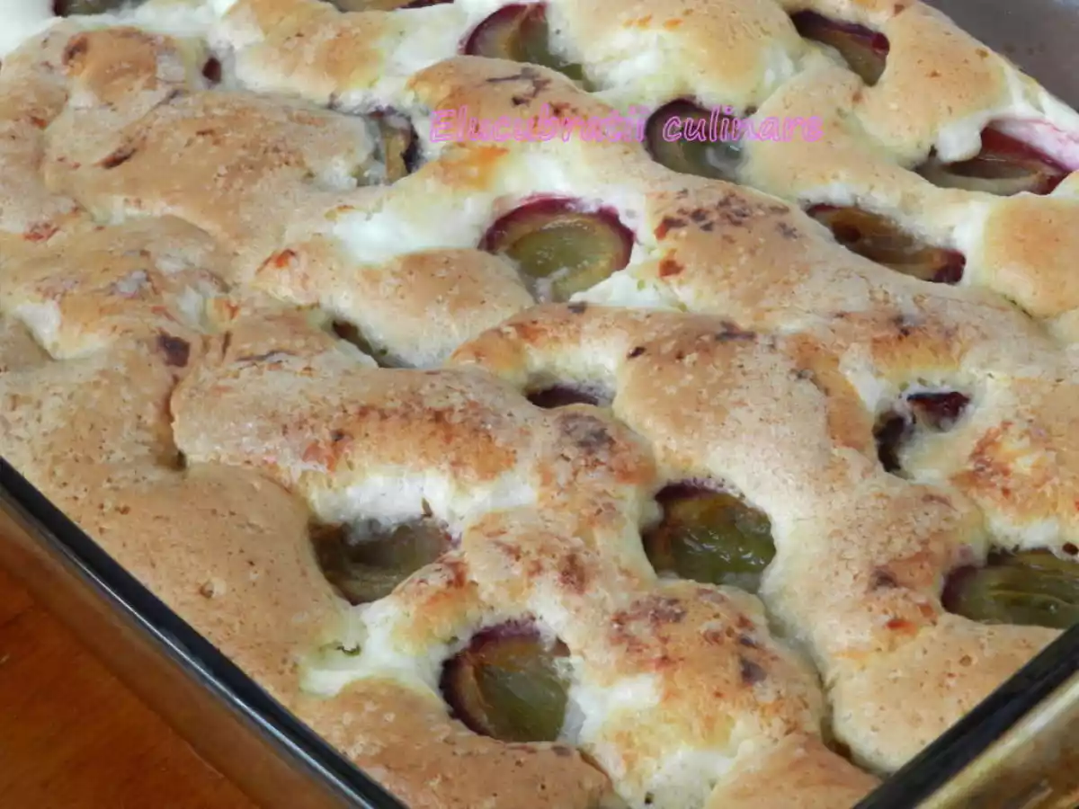 Prăjitură cu prune și brânză - poza 3