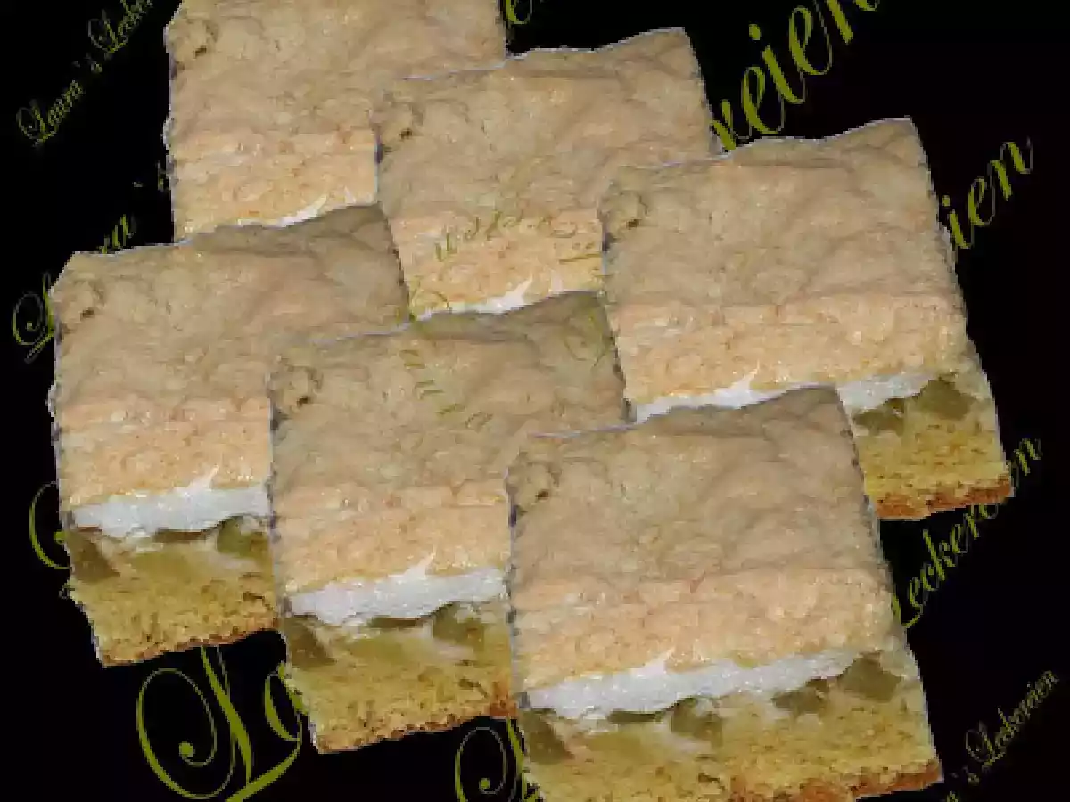 PRAJITURA CU RABARBER SI CACIULITA DE MIGDALE by Laura S.