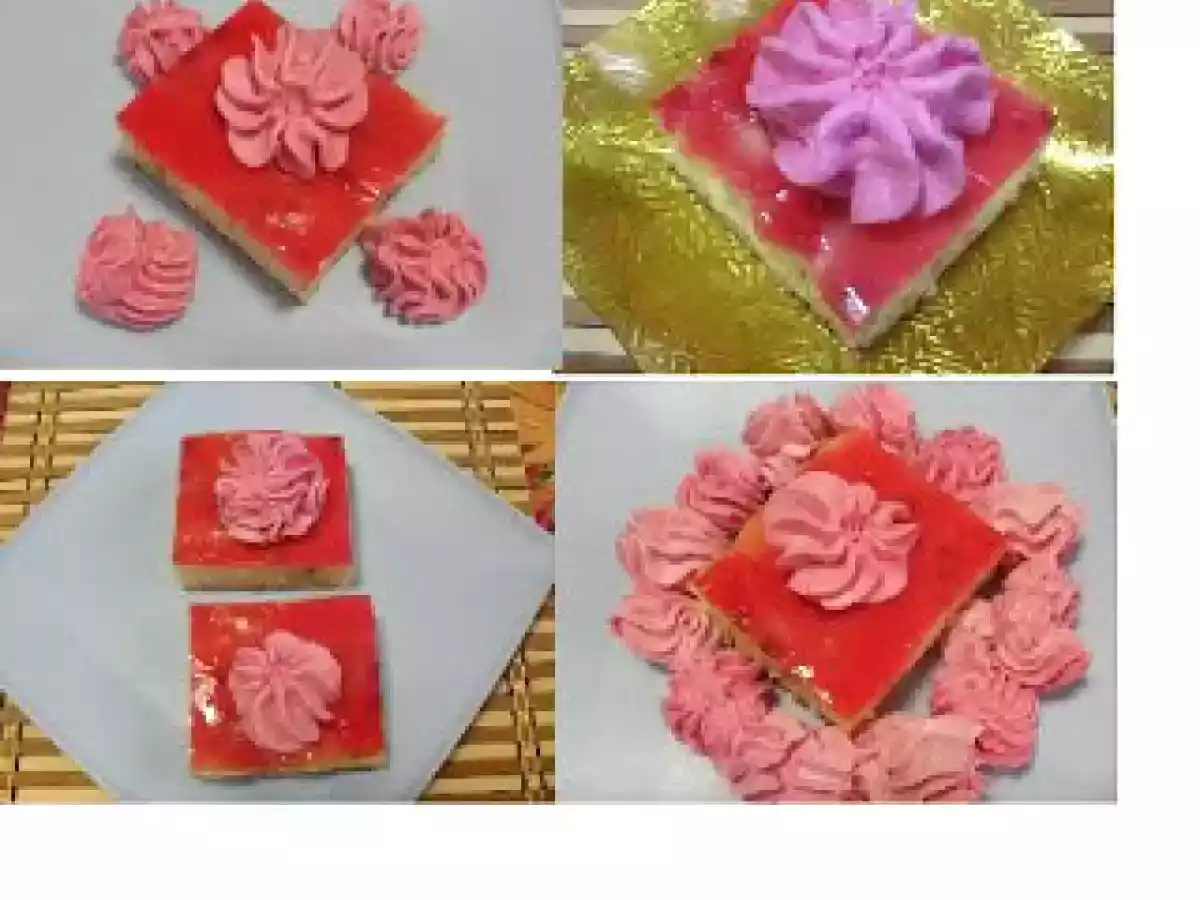 Prajitura cu rabarbura, budinca, tort-gelee si frisca - poza 2