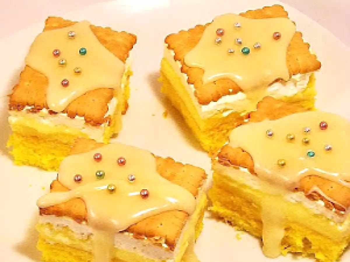 Prajitura cu unt si biscuiti