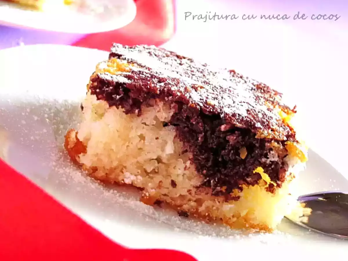 Prajitura de post cu cocos