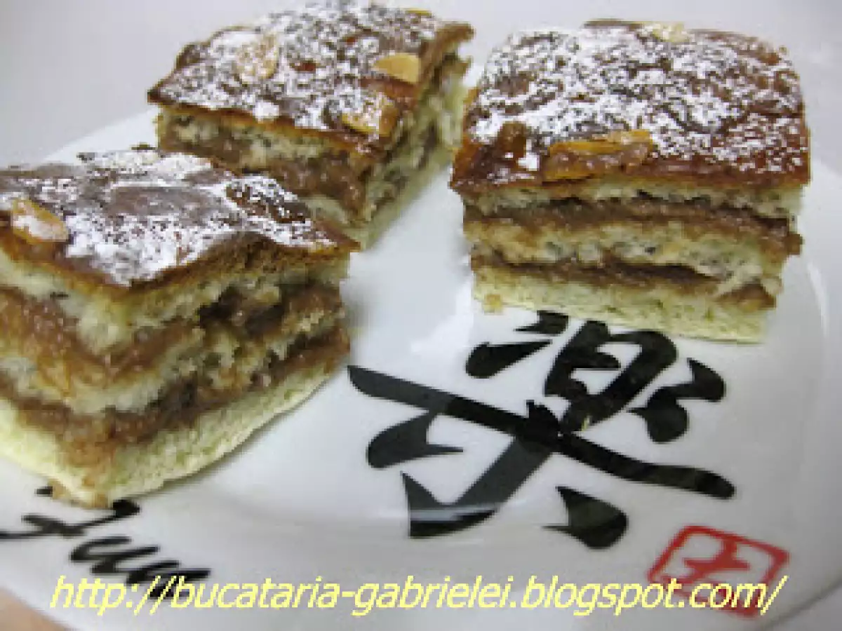 Prajitura din aluat cu crema custard de ciocolata. - poza 6