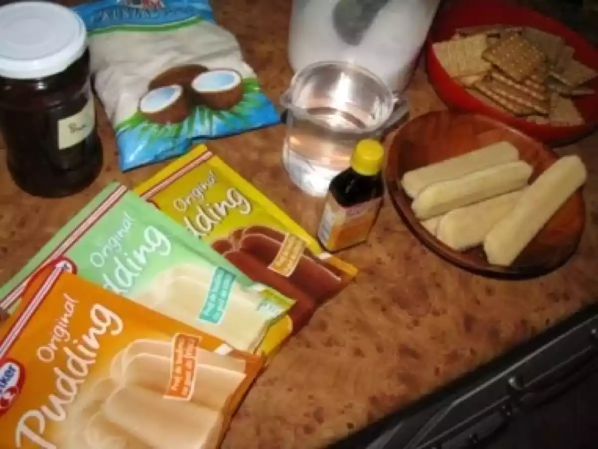 Prajitura din pudding cu biscuiti - poza 4