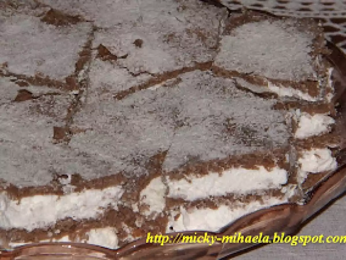 Prajitura Foi cu frisca