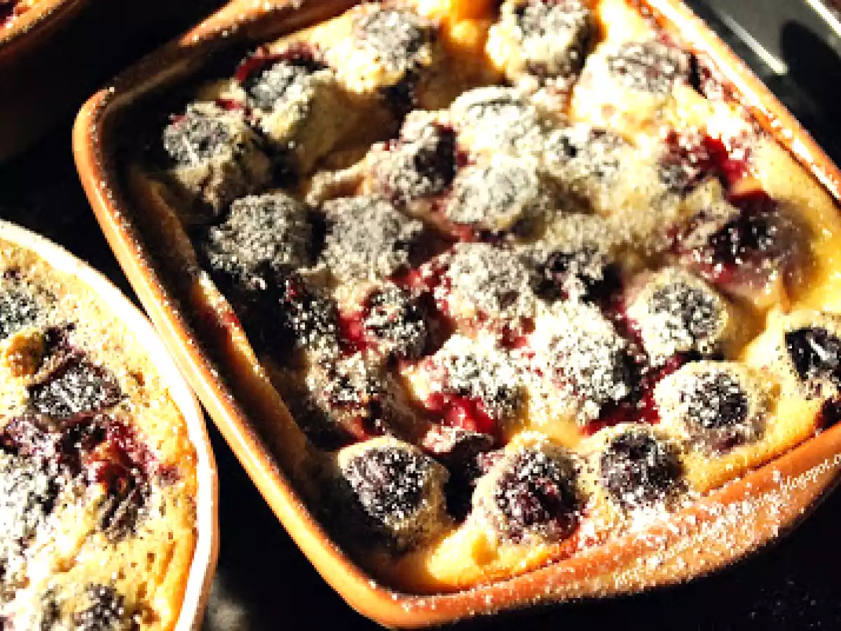 Prajitura rapida cu cirese - clafoutis aux cerises - poza 4