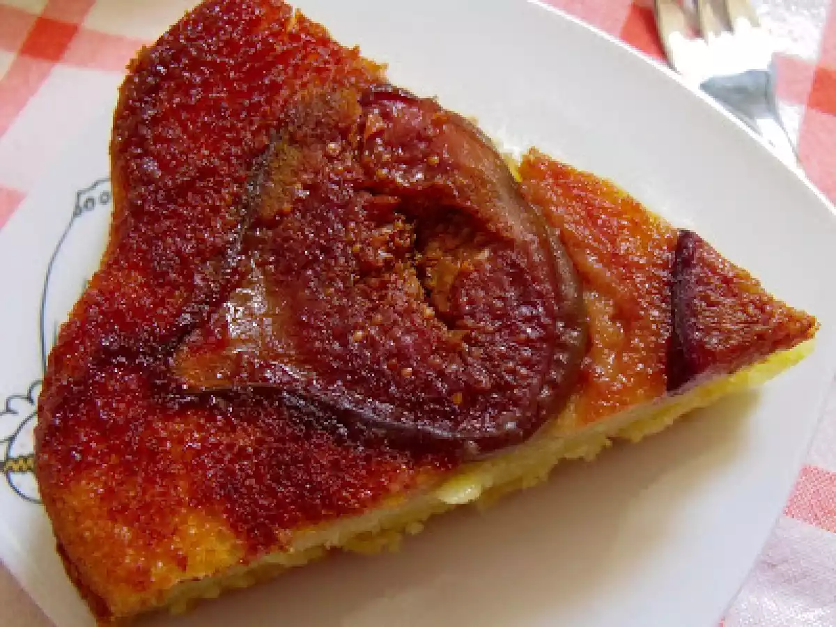 PRAJITURA RASTURNATA CU SMOCHINE SI MASCARPONE - poza 5