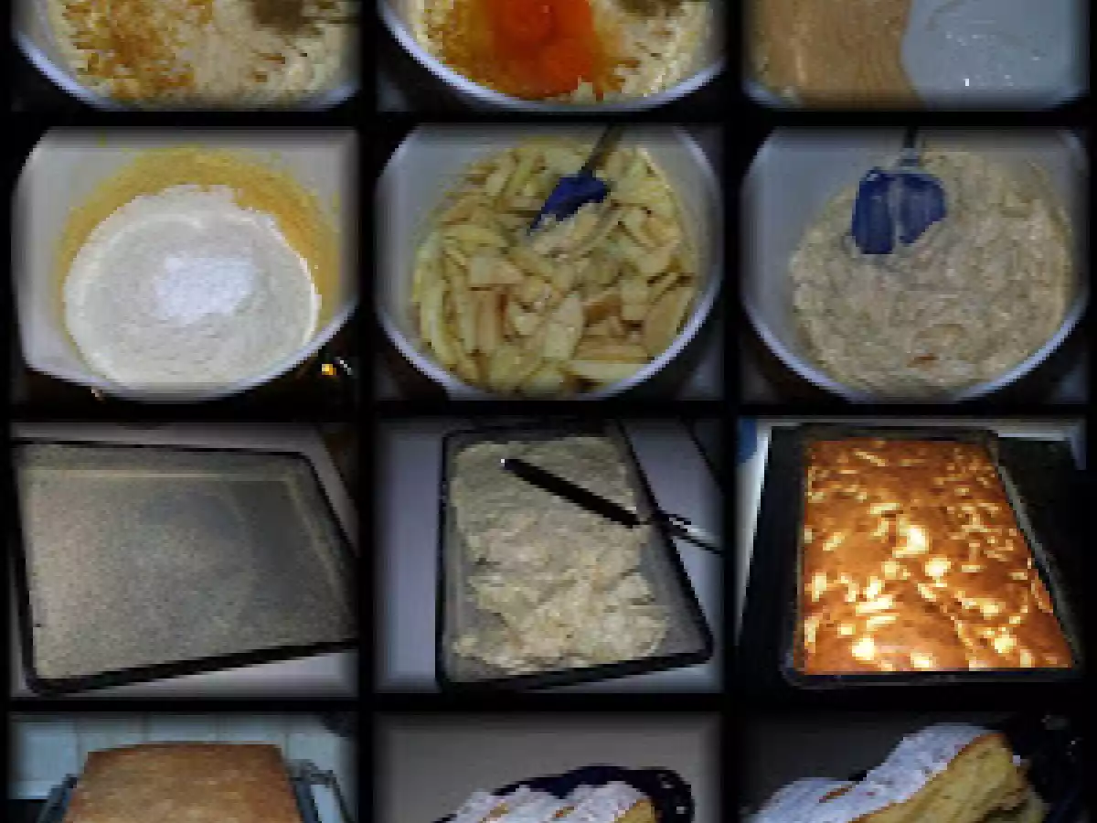 PRAJITURA SIMPLA SI RAPIDA CU MERE - poza 3