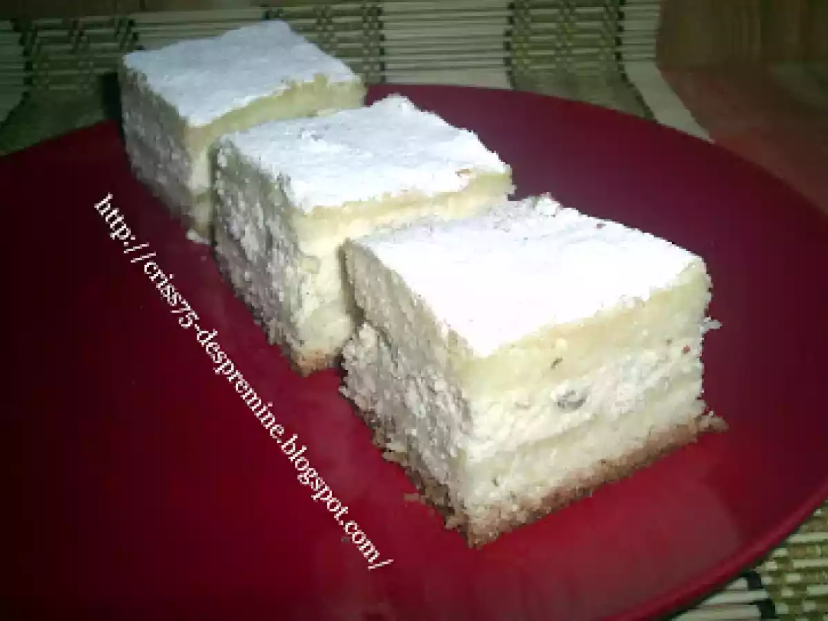 Prajitura turnata cu branza - poza 3