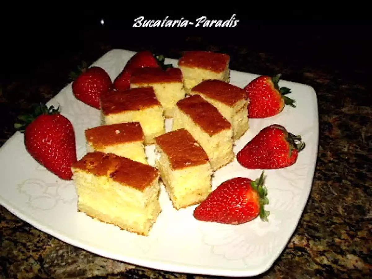 Prajitura turnata cu brinza