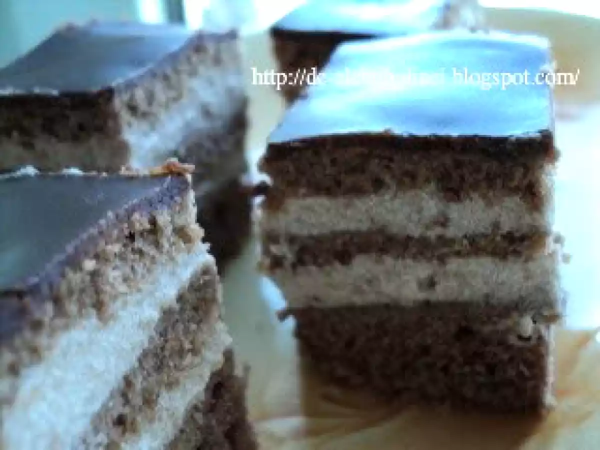 Prjitur cu foi si crema cu cacao - poza 2