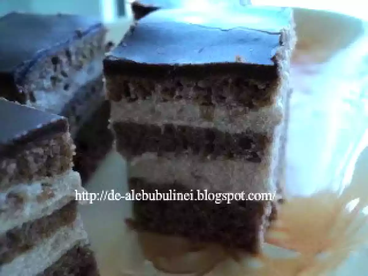 Prjitur cu foi si crema cu cacao - poza 3