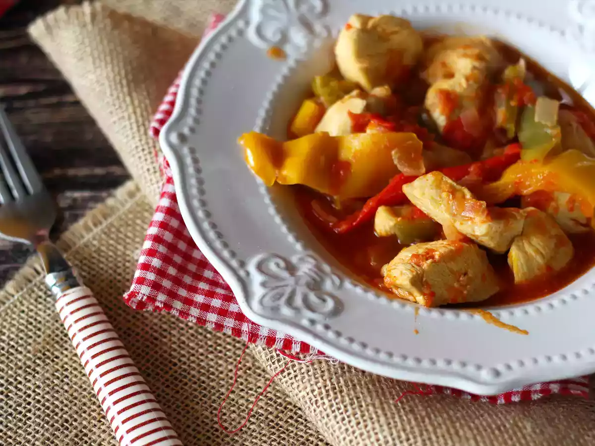 Pui baschez express la Cookeo (multicooker) - poza 3